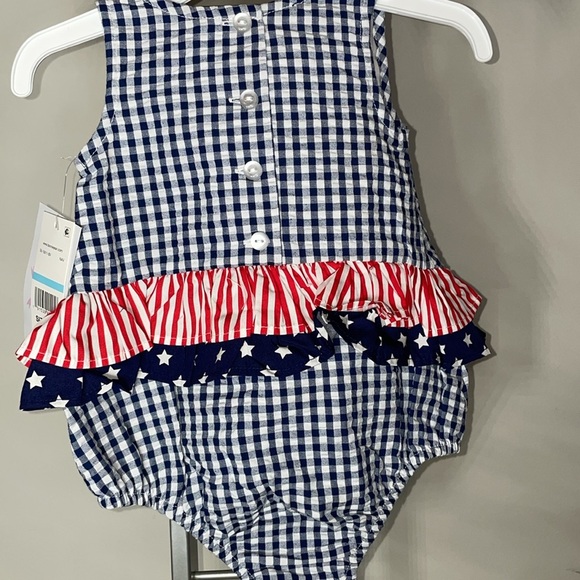 Bonnie Baby Blue Gingham Star Dress - Picture 9 of 9